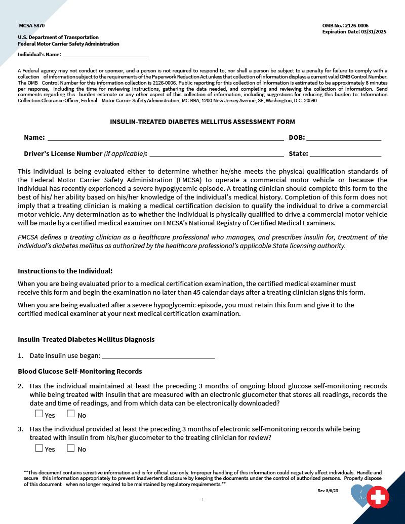 DOT 5870 Form image