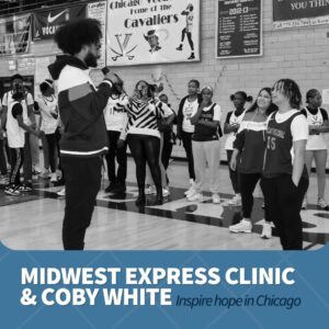 Midwest Express Clinic and Coby White Inspire Hope in Chicago Students