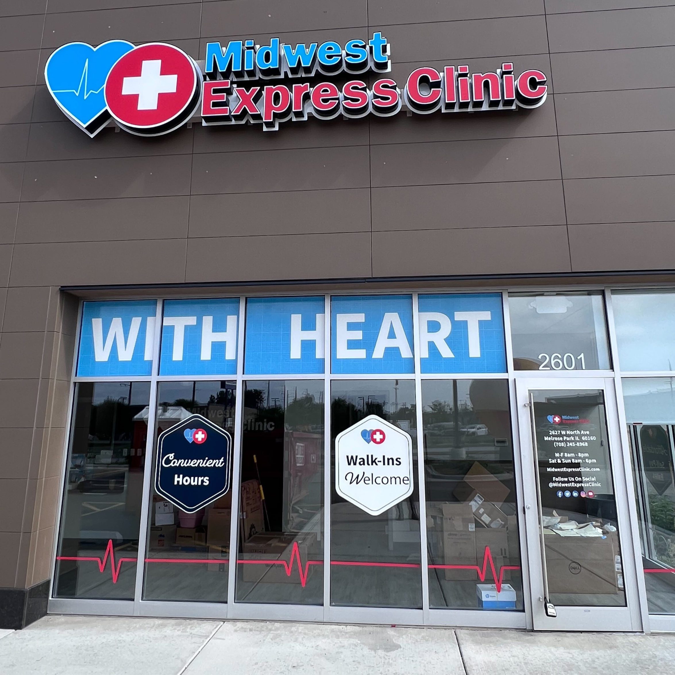 Melrose Park, Illinois location for Midwest Express Clinic
