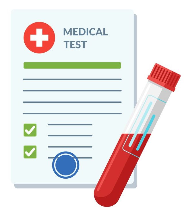 Blood test tube container illustration Blood test tube container illustration